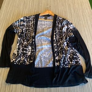 Women’s black and white sweater